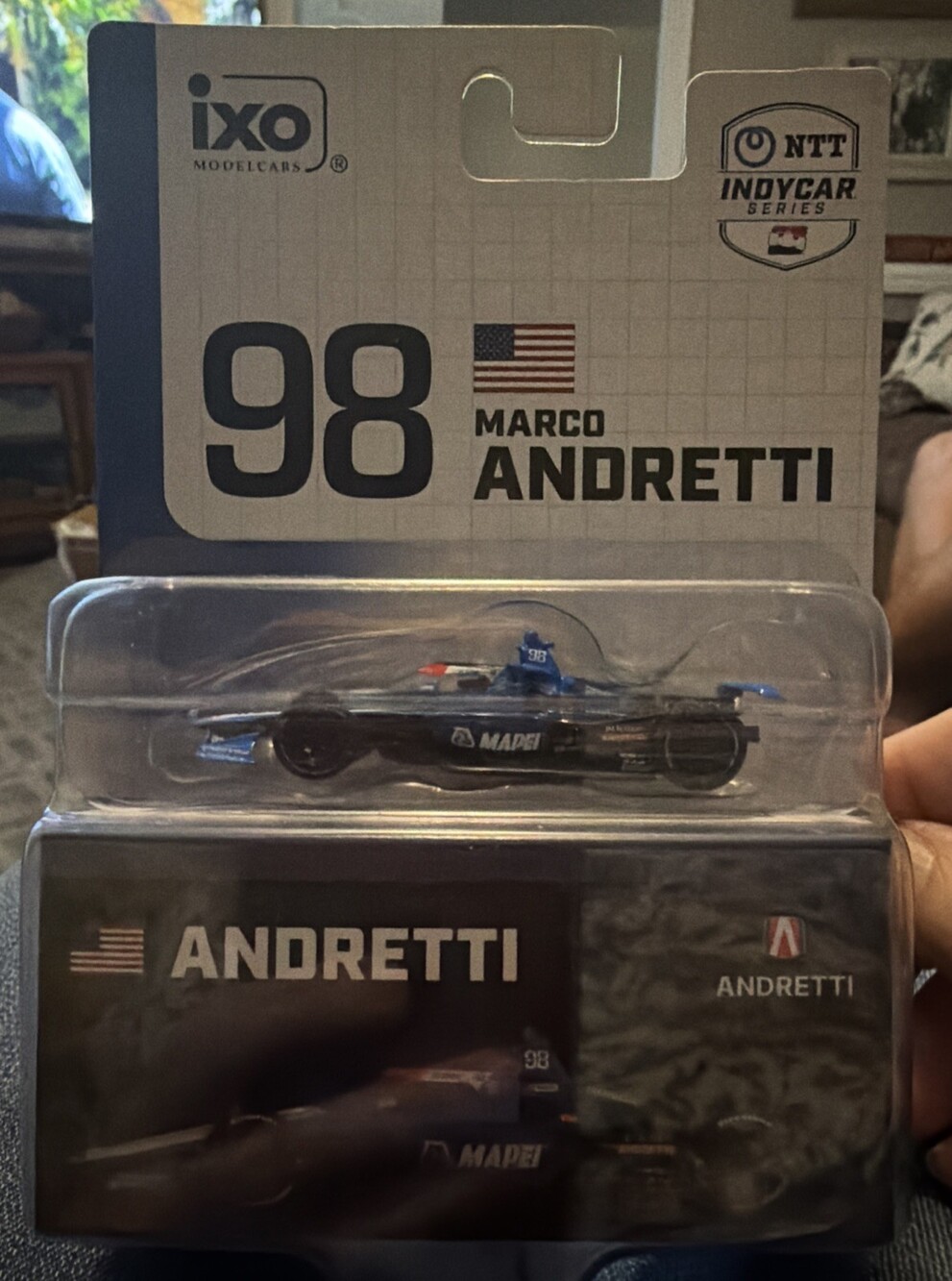 IXO 1:64 Scale Diecast 2025 #98 Marco Andretti Mapei Honda IndyCar - NEW!!